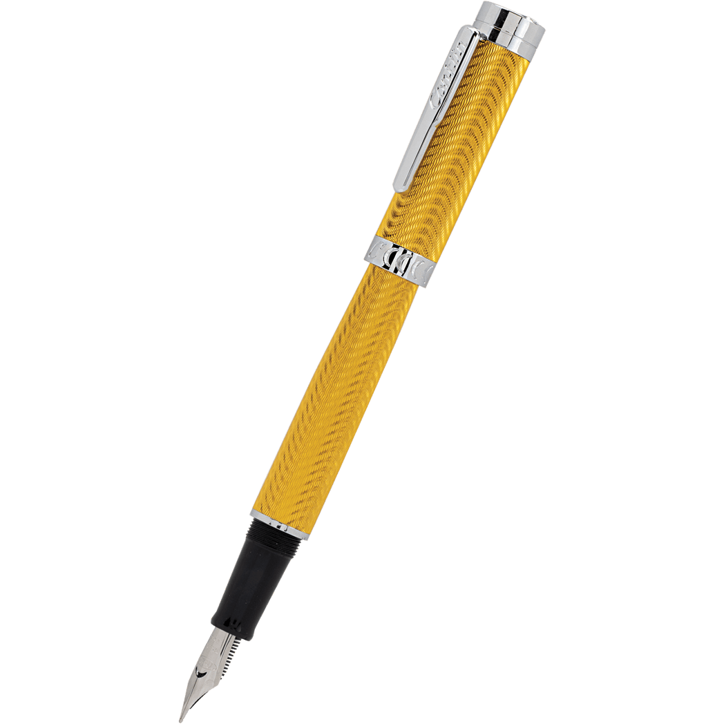 Conklin Herringbone Fountain Pen - Signature Yellow-Pen Boutique Ltd