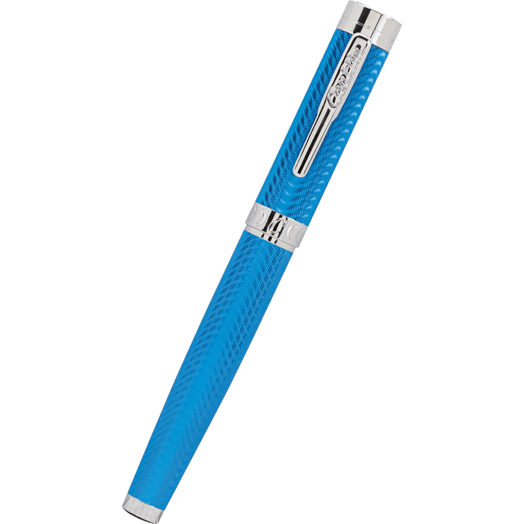 Conklin Herringbone Fountain Pen - Signature Blue-Pen Boutique Ltd