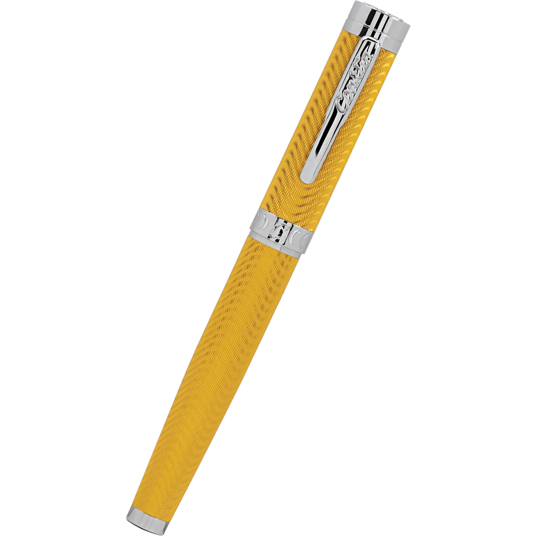 Conklin Herringbone Rollerball Pen - Signature Yellow-Pen Boutique Ltd