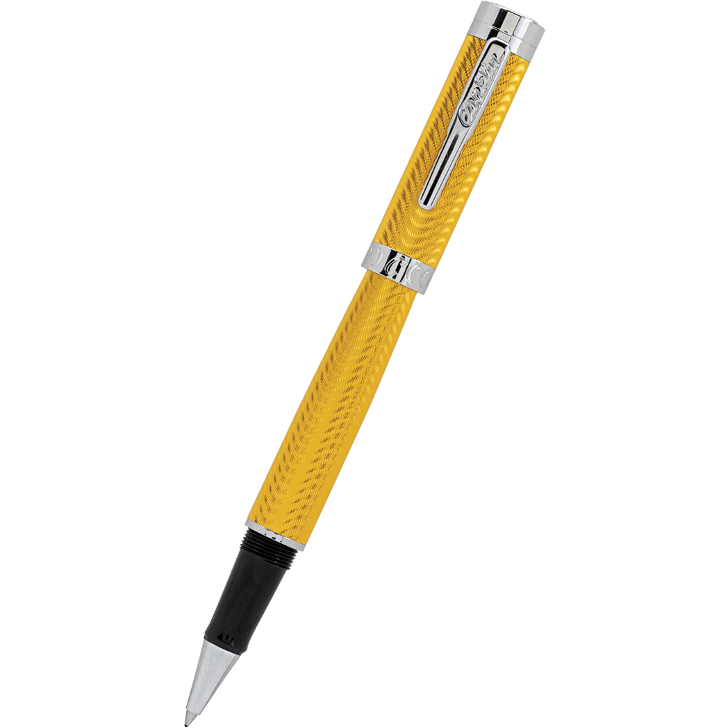 Conklin Herringbone Rollerball Pen - Signature Yellow-Pen Boutique Ltd