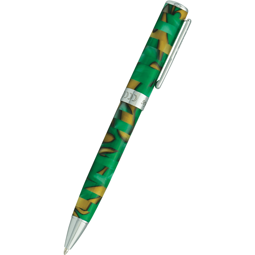 Conklin Stylograph Ballpoint Pen - Mosaic Green/Brown-Pen Boutique Ltd