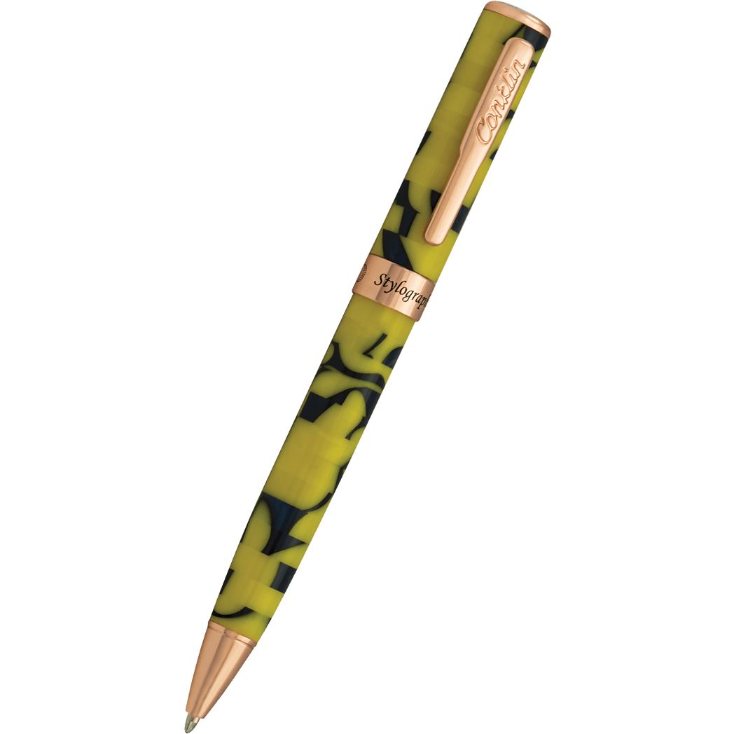 Conklin Stylograph Ballpoint Pen - Mosaic Yellow/Blue-Pen Boutique Ltd