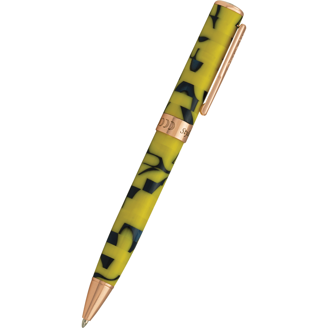 Conklin Stylograph Ballpoint Pen - Mosaic Yellow/Blue-Pen Boutique Ltd