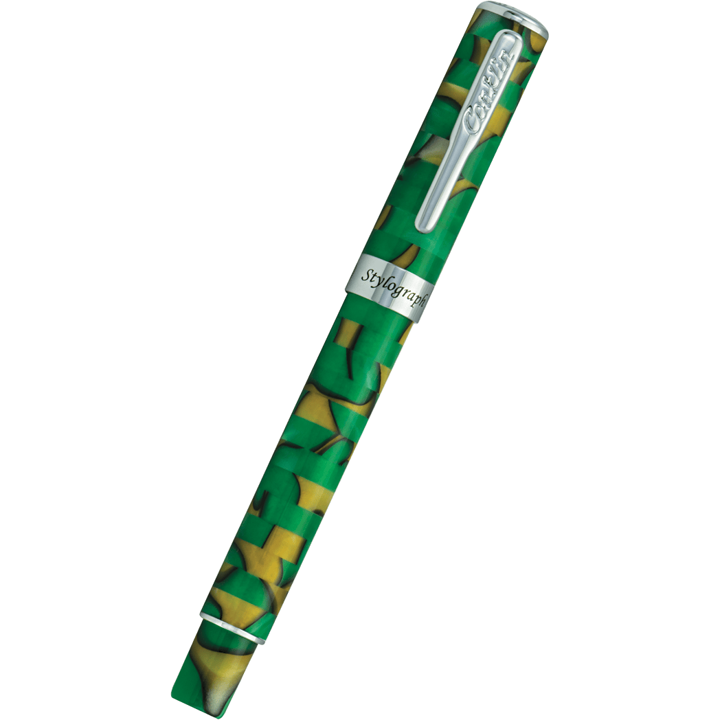 Conklin Stylograph Fountain Pen - Mosaic Green/Brown-Pen Boutique Ltd