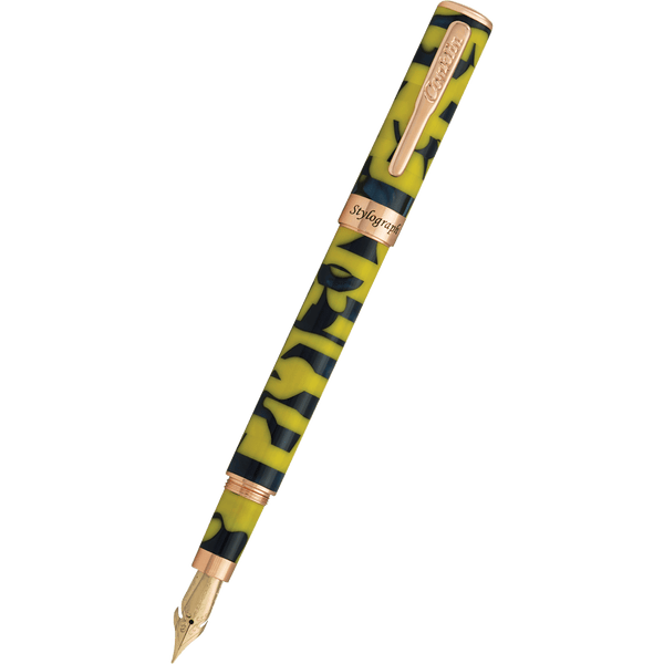 Conklin Stylograph Fountain Pen - Mosaic Yellow/Blue-Pen Boutique Ltd