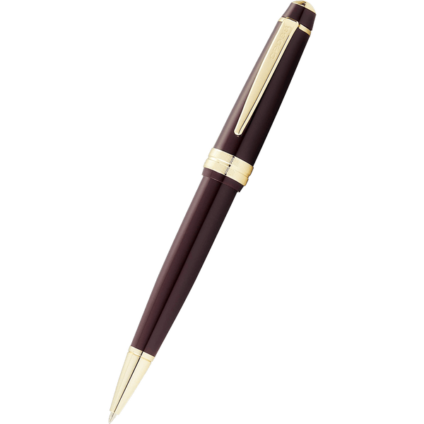 Cross Bailey Light Ballpoint Pen - Dark Red - Gold Trim (Self Serve Box)-Pen Boutique Ltd