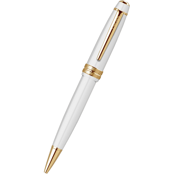 Cross Bailey Light Ballpoint Pen - White - Gold Trim (Self Serve Box)-Pen Boutique Ltd