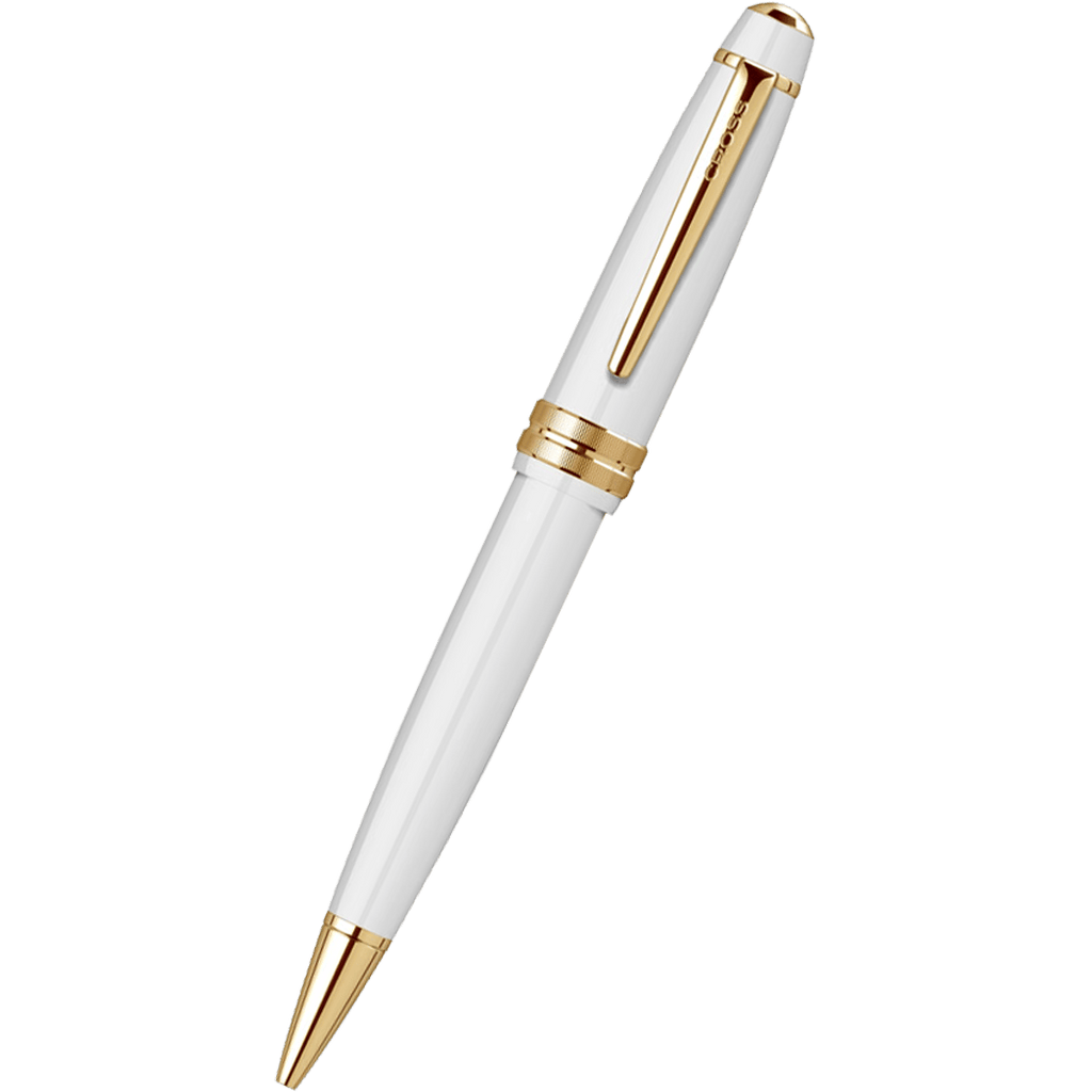 Cross Bailey Light Ballpoint Pen - White - Gold Trim (Self Serve Box)