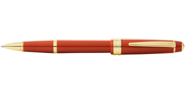 Cross Bailey Light Rollerball Pen - Polished Amber Resin and Gold Tone-Pen Boutique Ltd