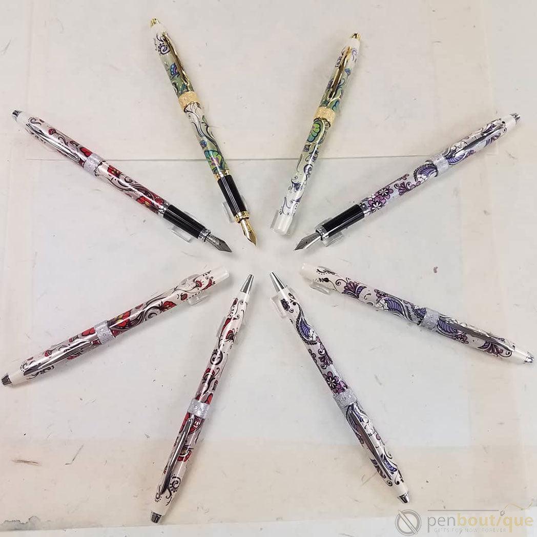 Cross Botanica Rollerball Pen - Red Humming Bird Vine-Pen Boutique Ltd