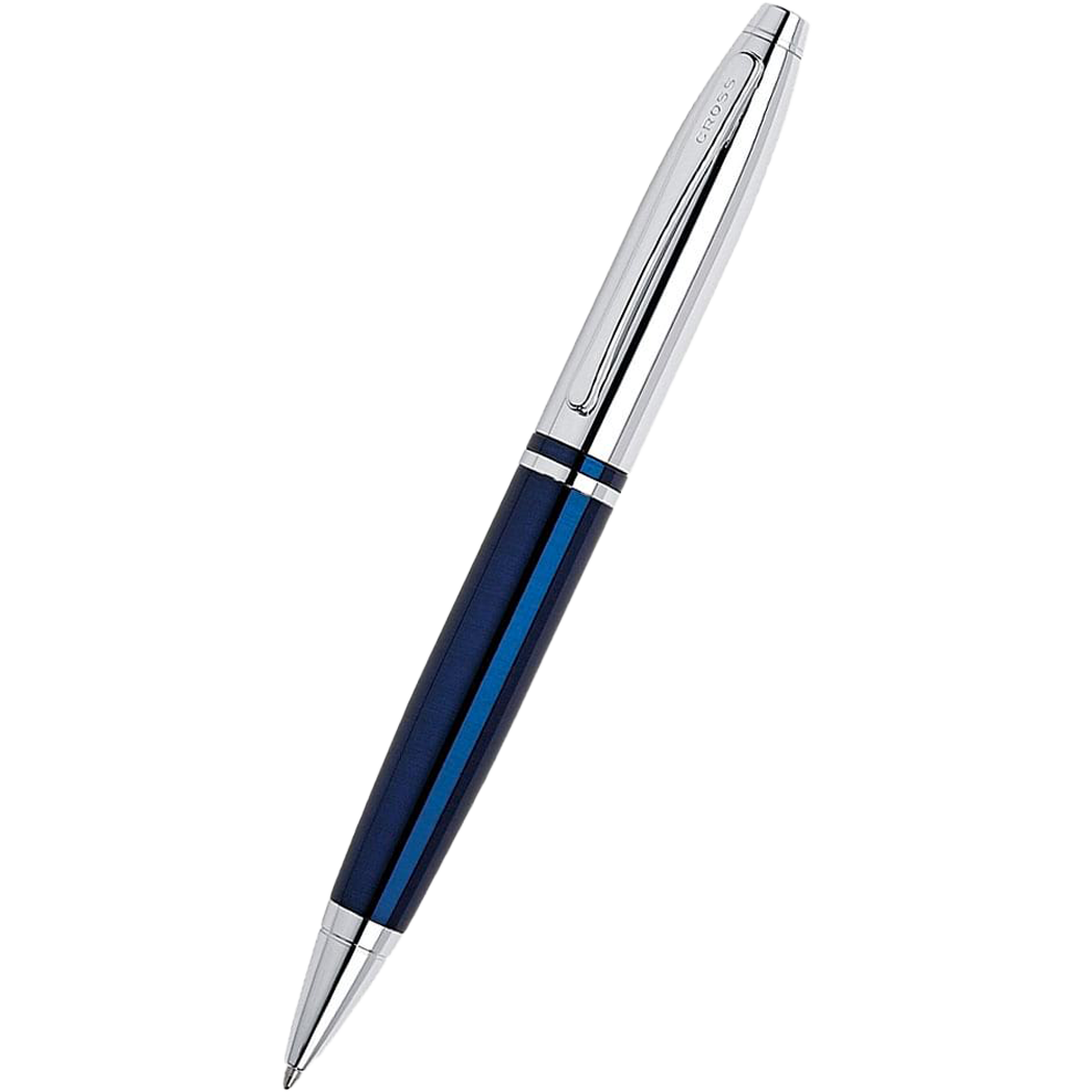 Cross Calais Ballpoint Pen - Blue - Chrome Trim-Pen Boutique Ltd
