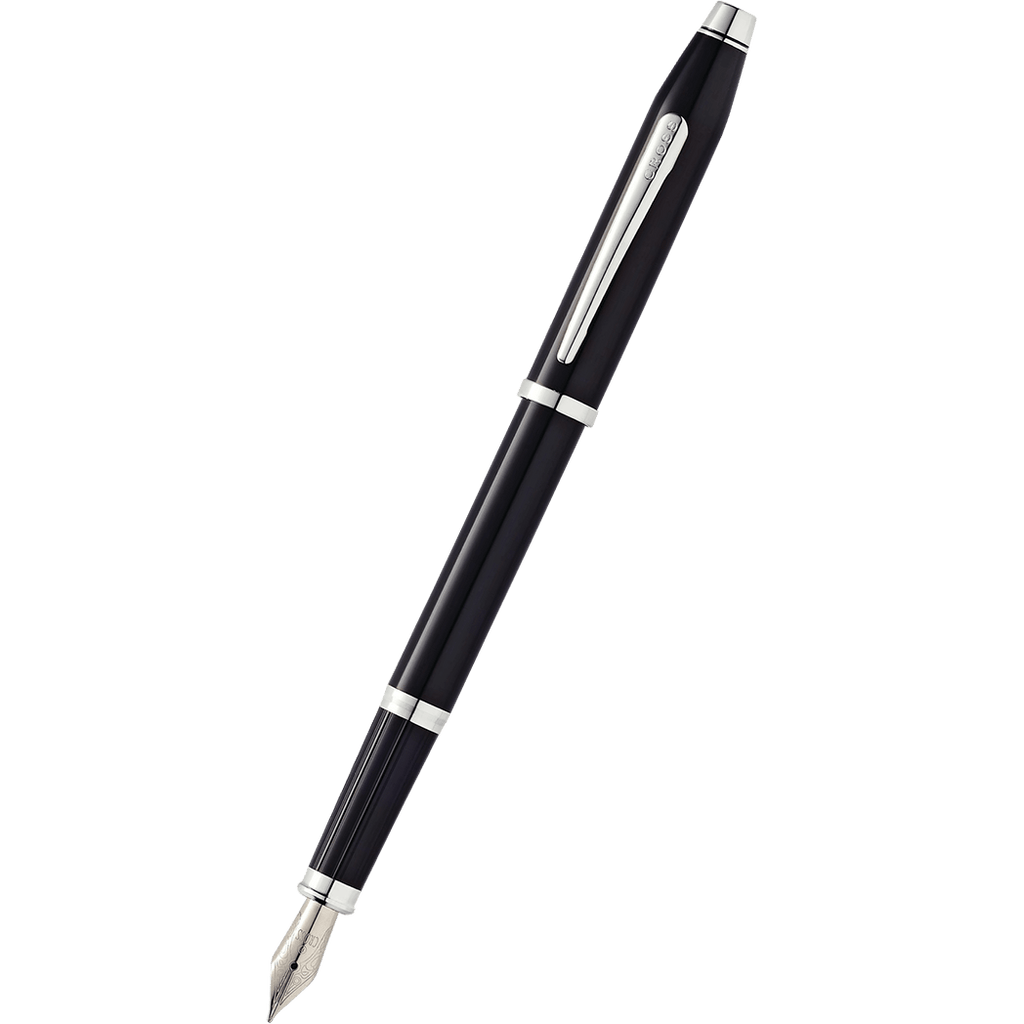 Cross Century II Fountain Pen - Black - Rhodium Trim - Pen Boutique Ltd