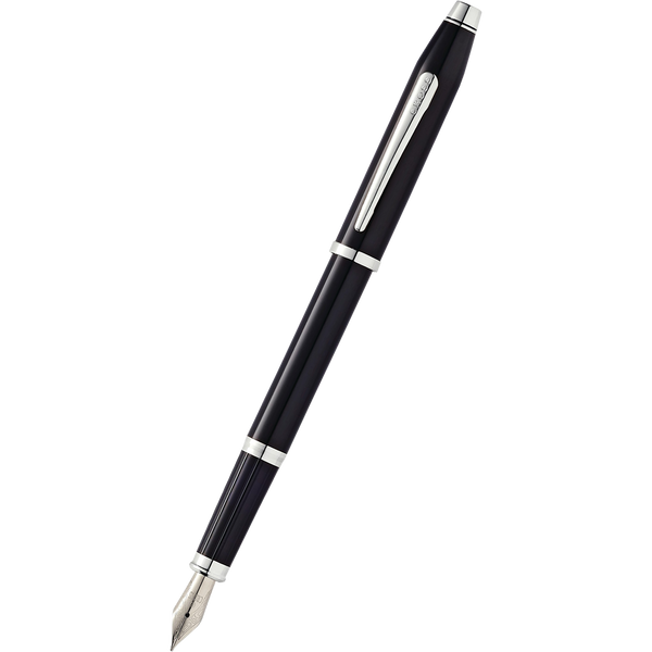 Cross Century II Fountain Pen - Black - Rhodium Trim-Pen Boutique Ltd