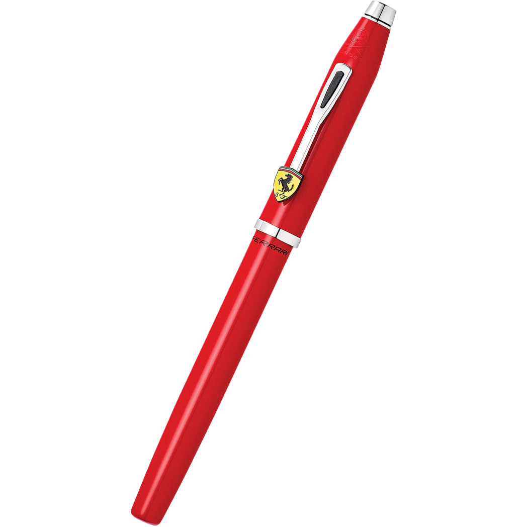 Cross Century II Rollerball Pen - Scuderia Ferrari - Glossy Rosso Corsa Red - Rhodium Trim-Pen Boutique Ltd