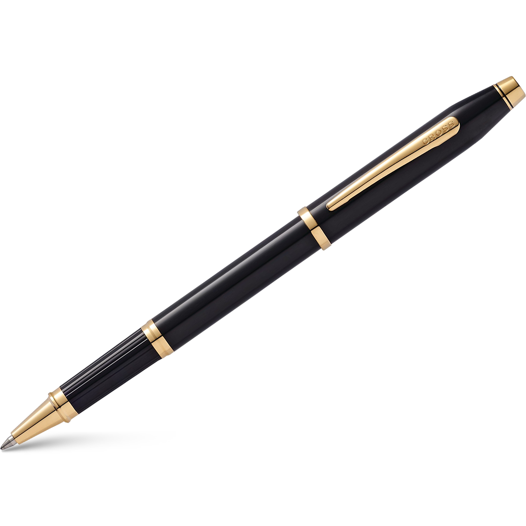 Cross Century II Selectip Rollerball Pen - President's Pen Choice - Black - Gold Trim-Pen Boutique Ltd