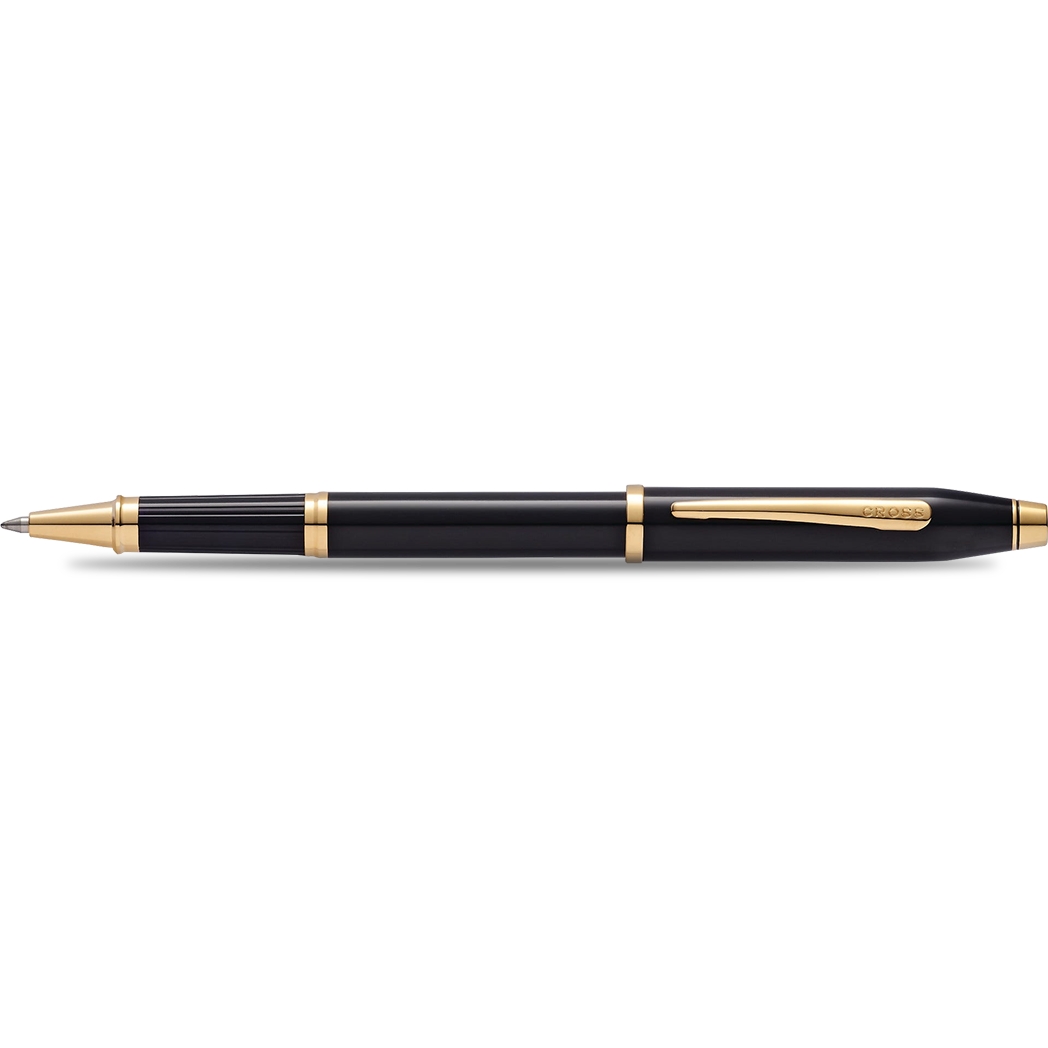 Cross Century II Selectip Rollerball Pen - President's Pen Choice - Black - Gold Trim-Pen Boutique Ltd