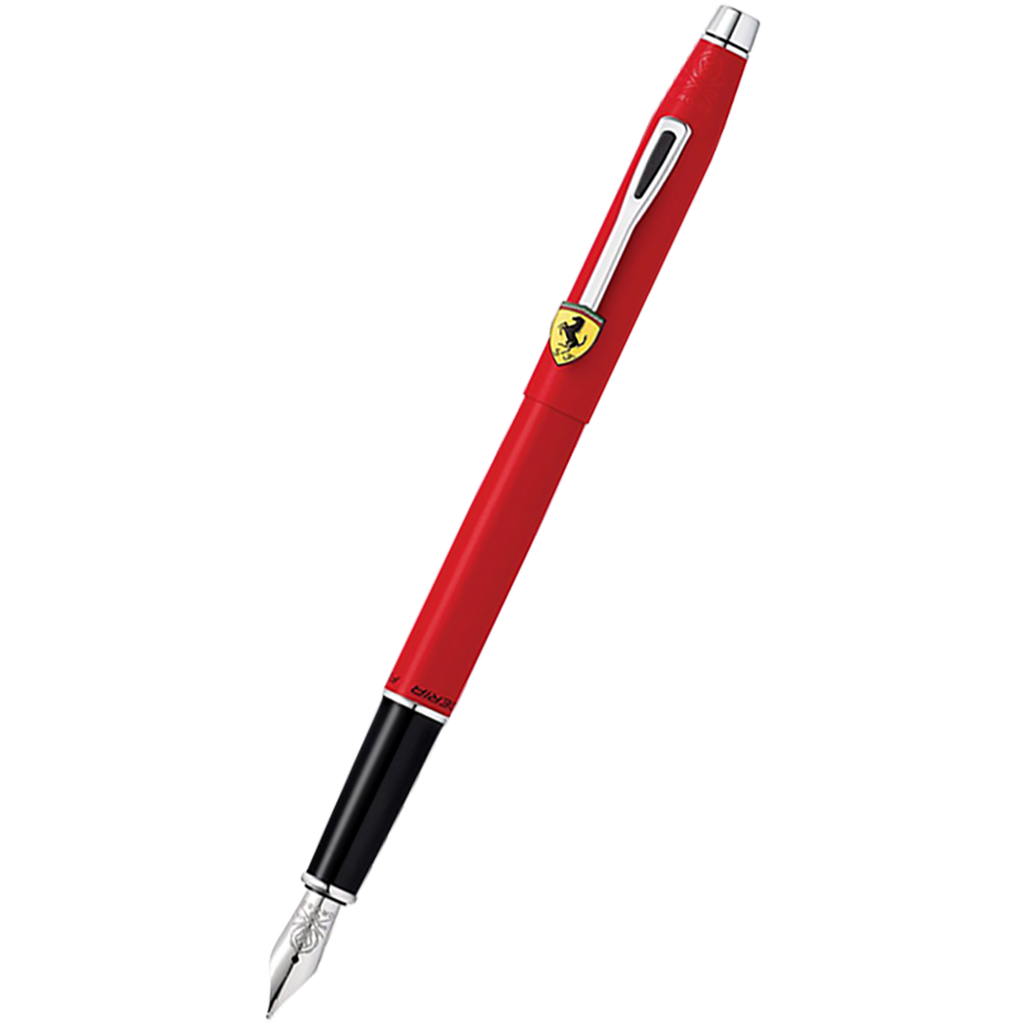 Cross Classic Century Fountain Pen - Scuderia Ferrari - Matte Rosso Corsa Red - Chrome Trim-Pen Boutique Ltd