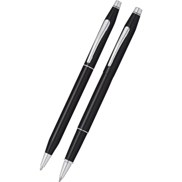 Cross Classic Century Gift Set (Black Ballpoint & Rollerball Pen)-Pen Boutique Ltd