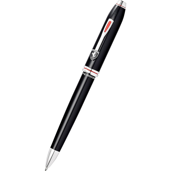 Cross Townsend Ballpoint Pen - Scuderia Ferrari - Glossy Black - Rhodium Trim-Pen Boutique Ltd