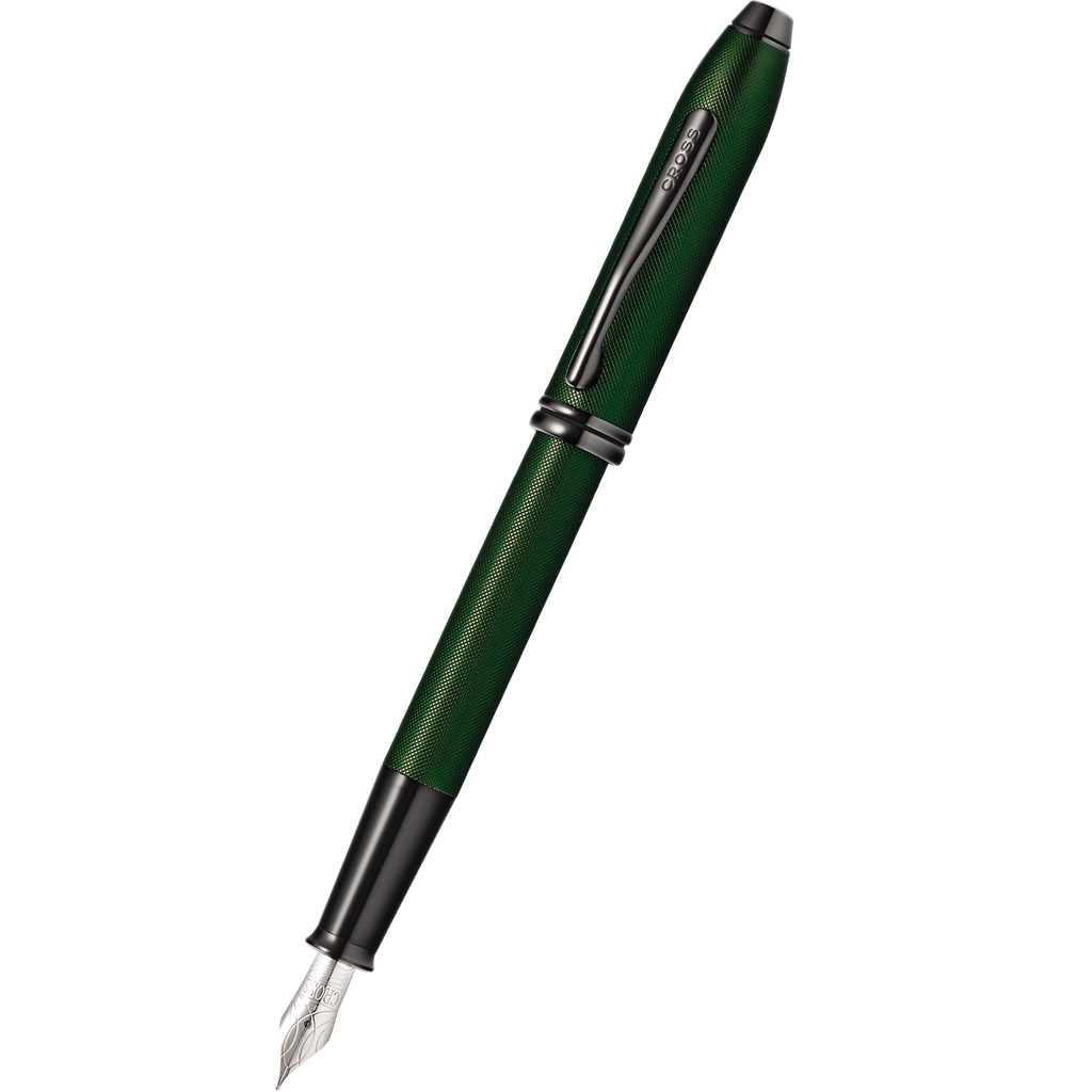 Cross Townsend Fountain Pen - Matte Green Micro Knurl-Pen Boutique Ltd