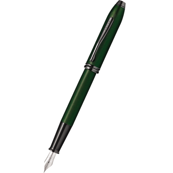 Cross Townsend Fountain Pen - Matte Green Micro Knurl-Pen Boutique Ltd