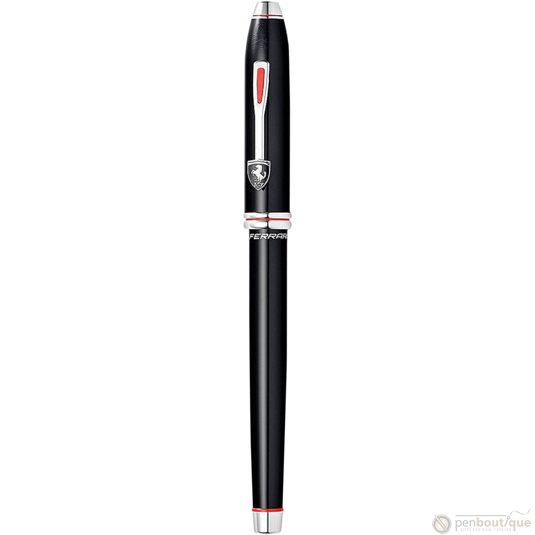 Cross Townsend Fountain Pen - Scuderia Ferrari - Glossy Black - Rhodium Trim (Gold NIb)-Pen Boutique Ltd
