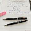 Cross Townsend Fountain Pen and Ballpoint SET - Scuderia Ferrari - Glossy Black - Rhodium Trim (Gold NIb)-Pen Boutique Ltd