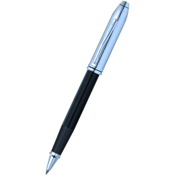 Cross Townsend Rollerball Pen - Black - Chrome Cap-Pen Boutique Ltd