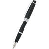 Cross Bailey Matte Black with Chrome Trim Fountain Pen - M-Pen Boutique Ltd