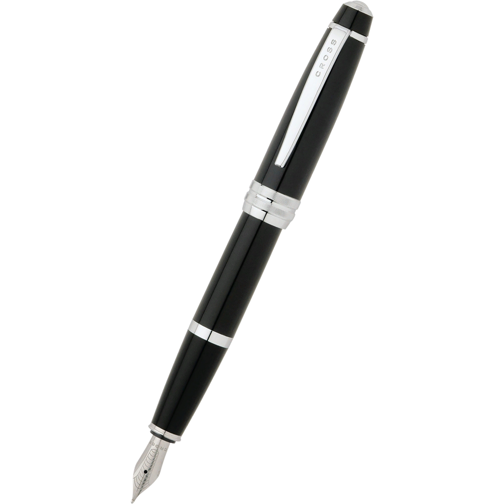 Cross Bailey Matte Black with Chrome Trim Fountain Pen - M-Pen Boutique Ltd