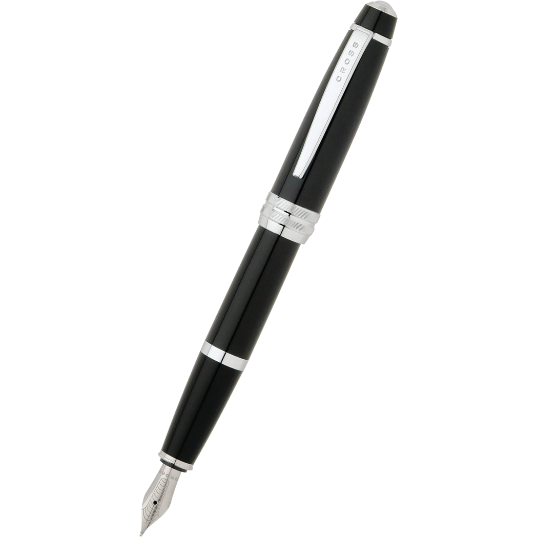 Cross Bailey Matte Black with Chrome Trim Fountain Pen - M-Pen Boutique Ltd