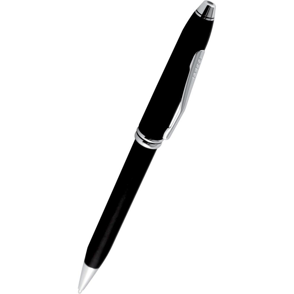 Cross Townsend Smooth Touch Ballpoint Pen - Black-Pen Boutique Ltd