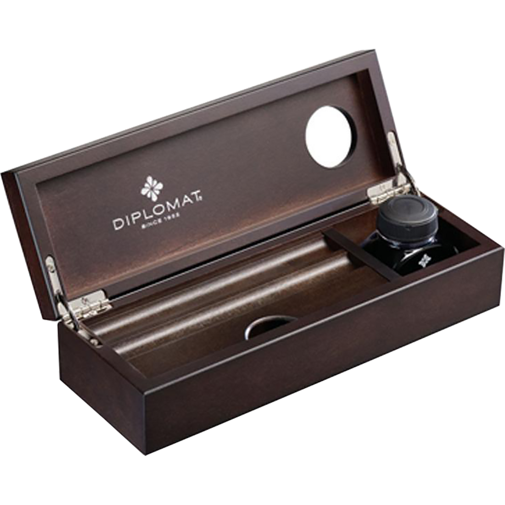 Diplomat Wooden Desk Equipment Wenge with ink-Pen Boutique Ltd