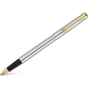 Diplomat Traveller Rollerball Pen - Stainless Steel Gold - Pen Boutique Ltd