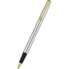 Diplomat Traveller Rollerball Pen - Stainless Steel Gold-Pen Boutique Ltd