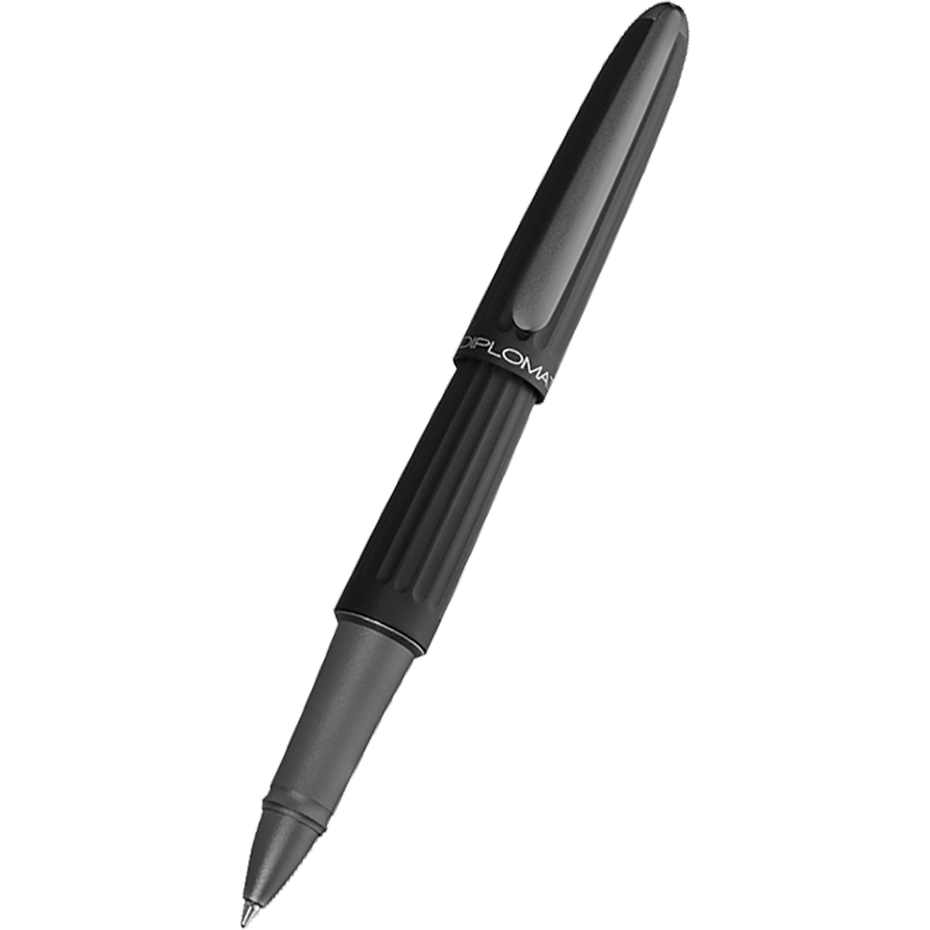 Diplomat Aero Black Rollerball Pen - Pen Boutique Ltd