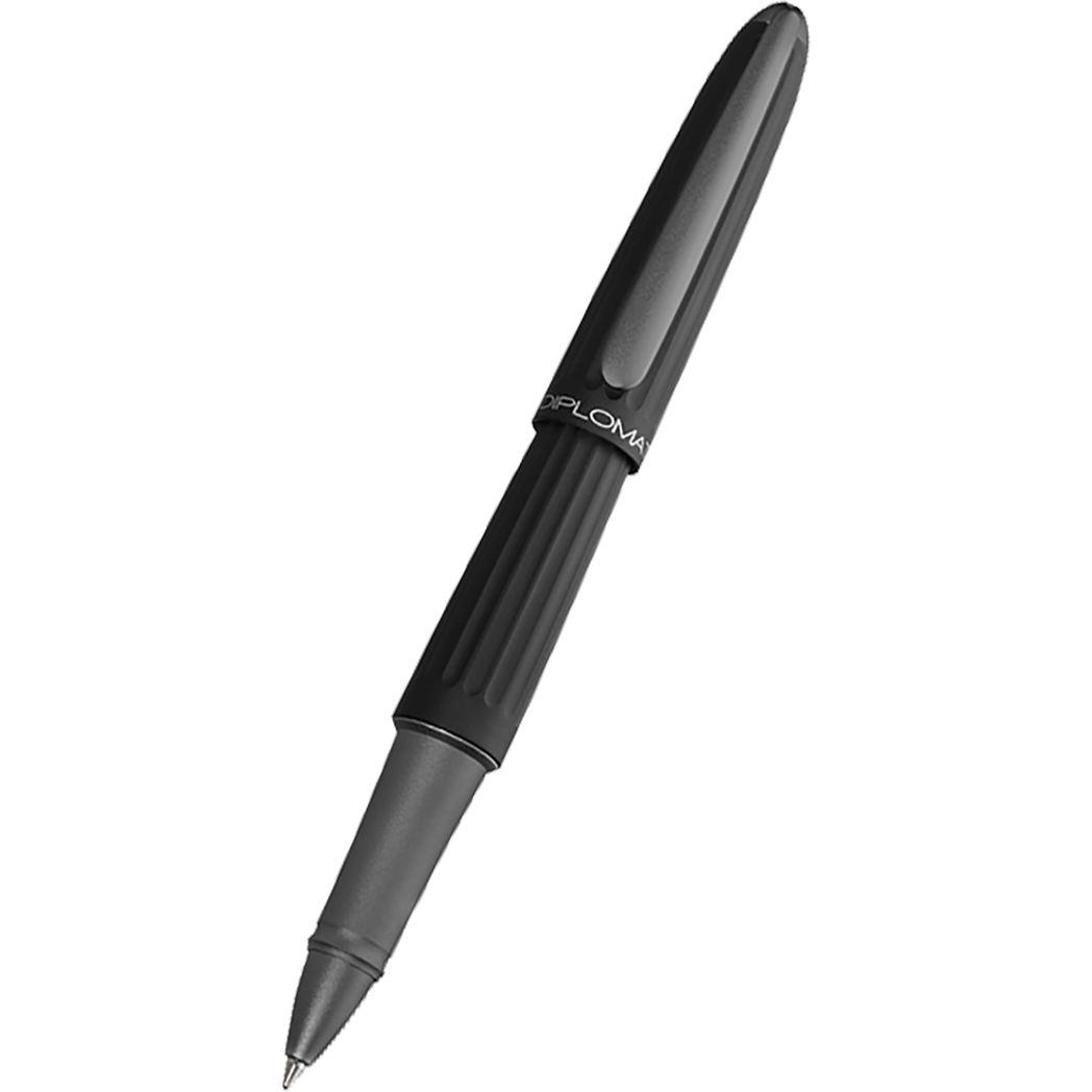Diplomat Aero Black Rollerball Pen-Pen Boutique Ltd