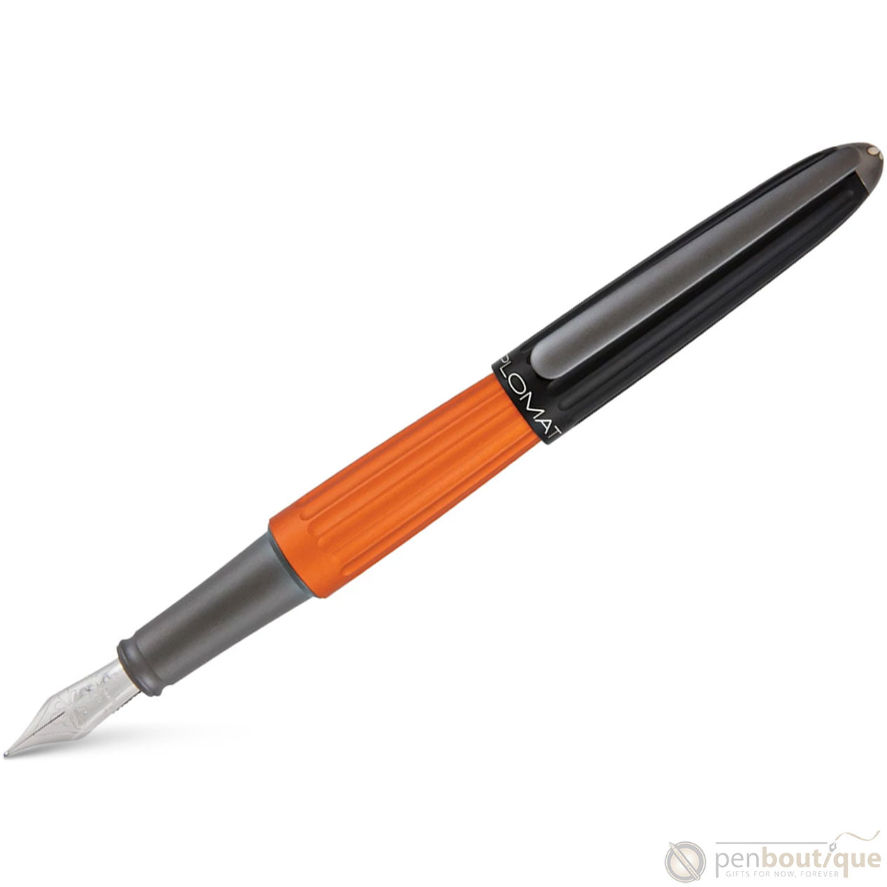 Diplomat Aero Fountain Pen - Black/Orange-Pen Boutique Ltd