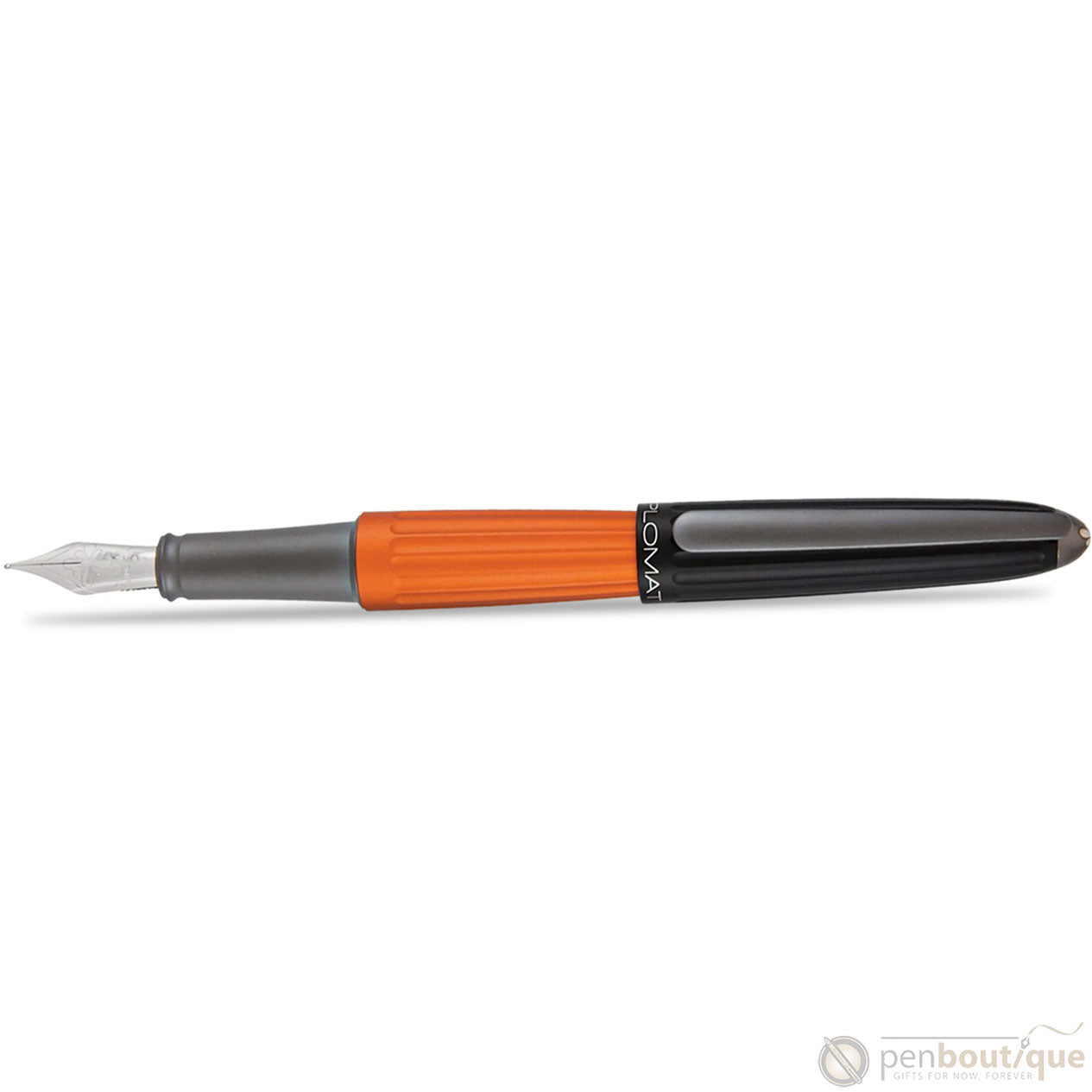 Diplomat Aero Fountain Pen - Black/Orange-Pen Boutique Ltd