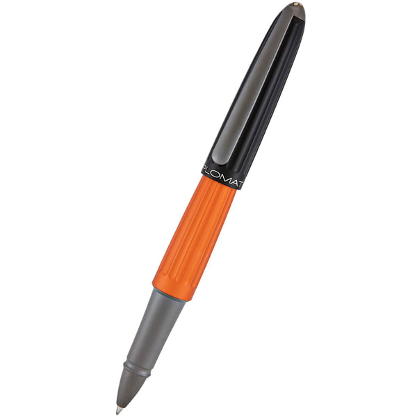 Diplomat Aero Rollerball Pen - Black/Orange-Pen Boutique Ltd