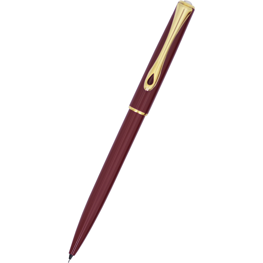 Diplomat Traveller Mechanical Pencil - Dark Red - Gold-Pen Boutique Ltd