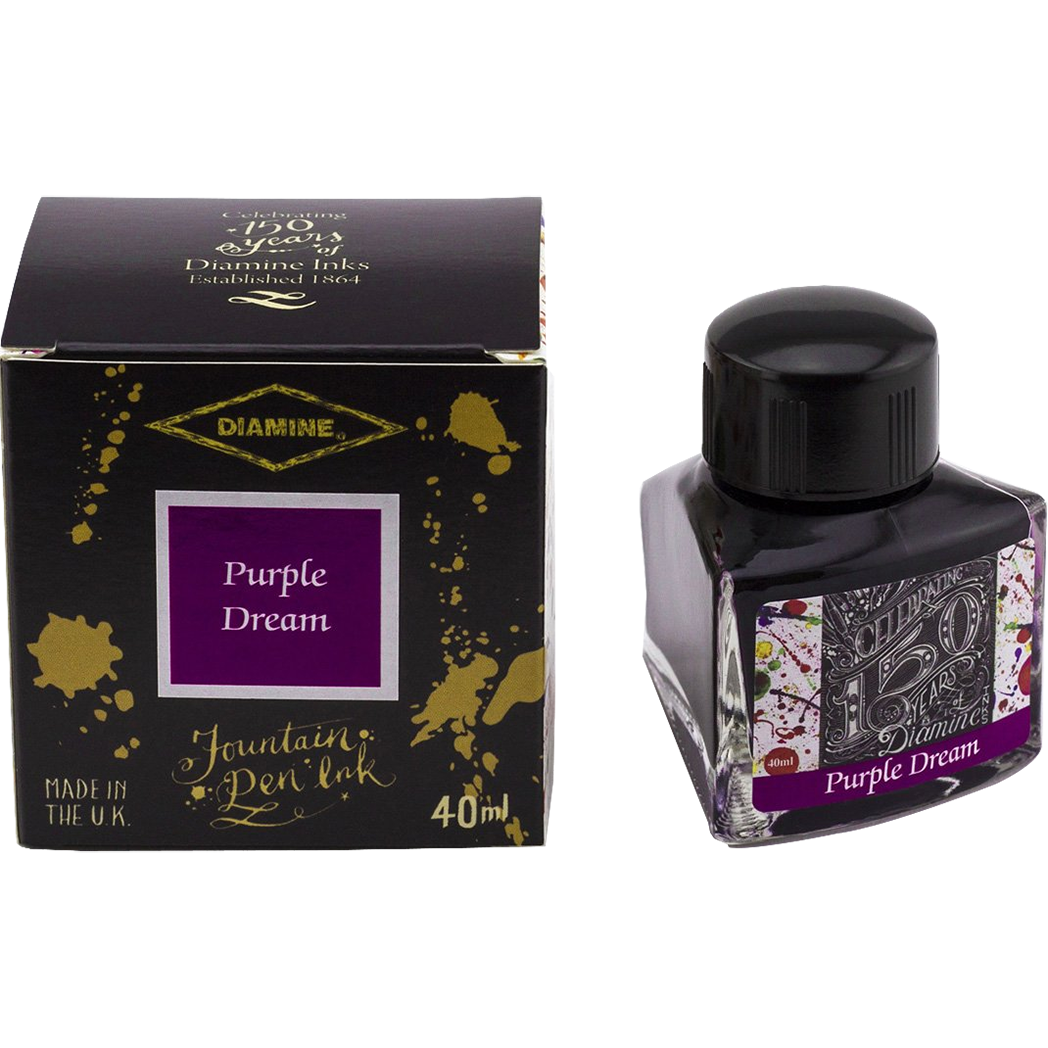 Diamine 150th Anniversary Ink Bottle - Purple Dream - 40ml-Pen Boutique Ltd