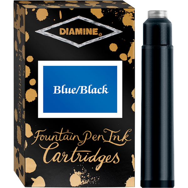 Diamine Blue Black Ink Cartridges 18/pk-Pen Boutique Ltd