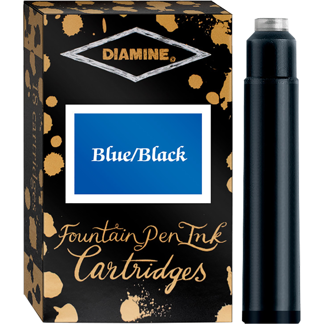 Diamine Blue Black Ink Cartridges 18/pk-Pen Boutique Ltd
