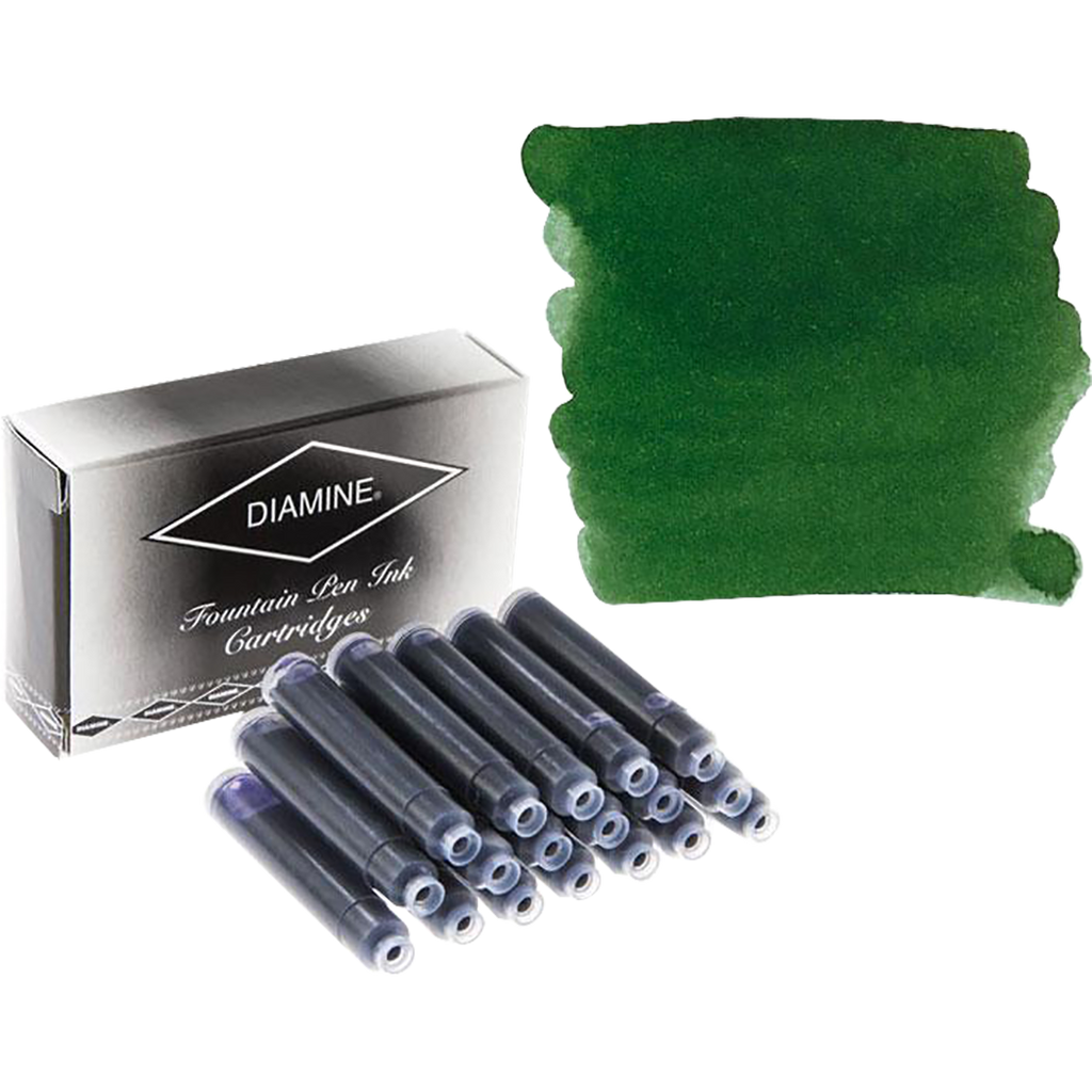 Diamine Emerald Ink Cartridges 18/pk-Pen Boutique Ltd