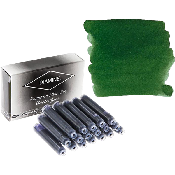 Diamine Emerald Ink Cartridges 18/pk-Pen Boutique Ltd