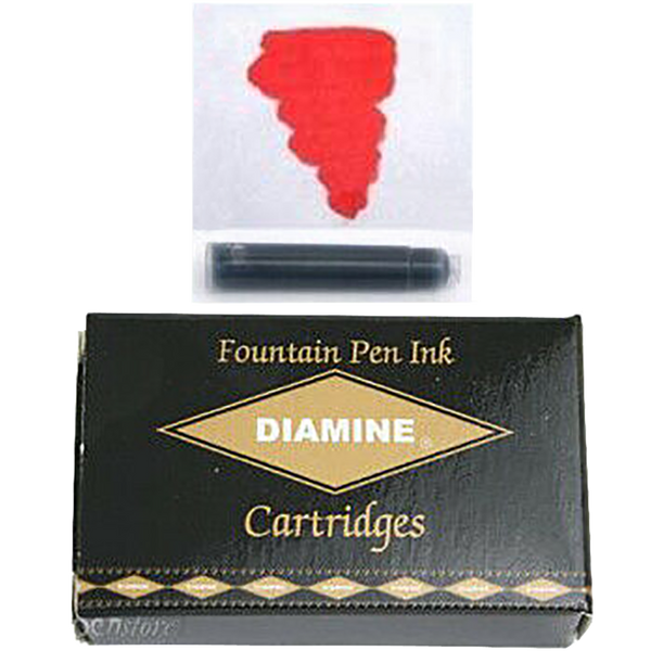 Diamine Passion Red Ink Cartridges 18/pk-Pen Boutique Ltd