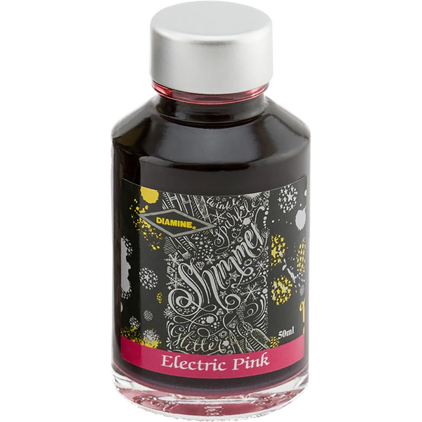 Diamine Shimmer Ink 50 ml Electric Pink - Silver shimmer-Pen Boutique Ltd