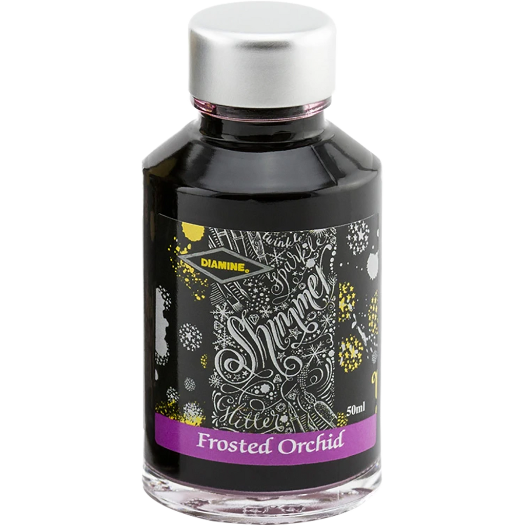 Diamine Shimmer Ink 50 ml Frosted Orchid - Silver shimmer-Pen Boutique Ltd