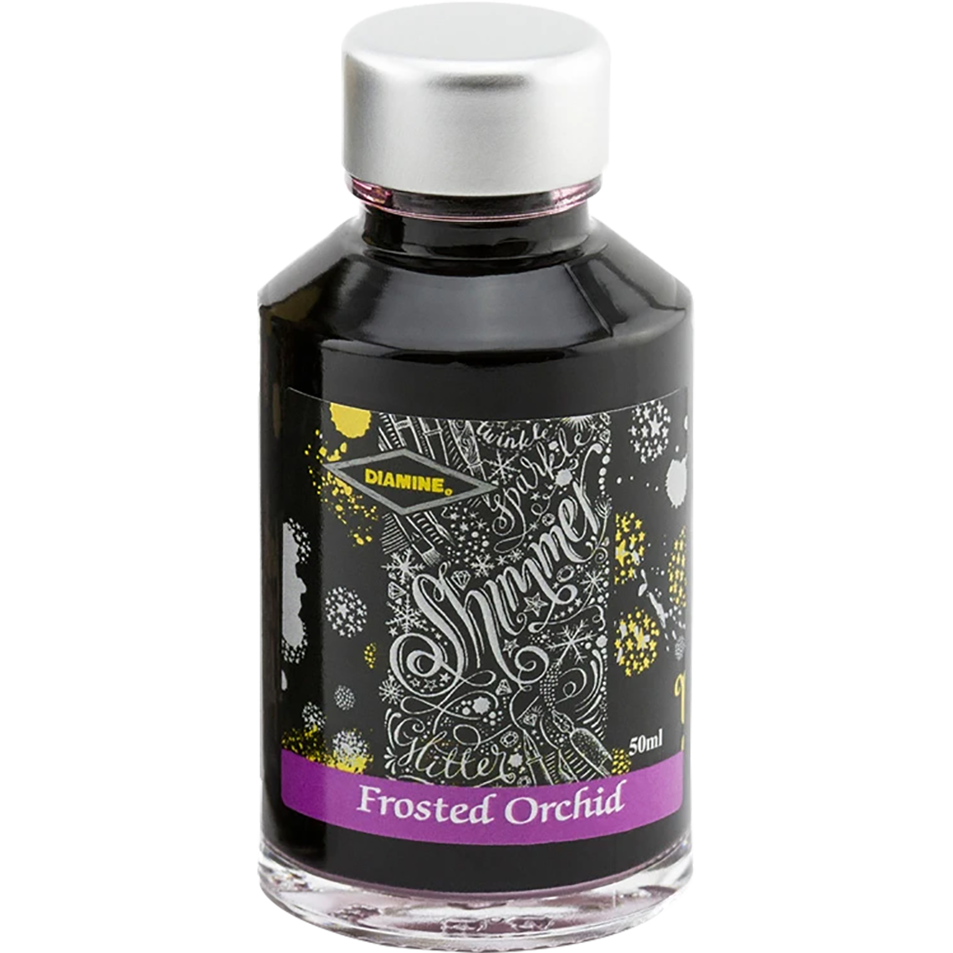 Diamine Shimmer Ink 50 ml Frosted Orchid - Silver shimmer-Pen Boutique Ltd